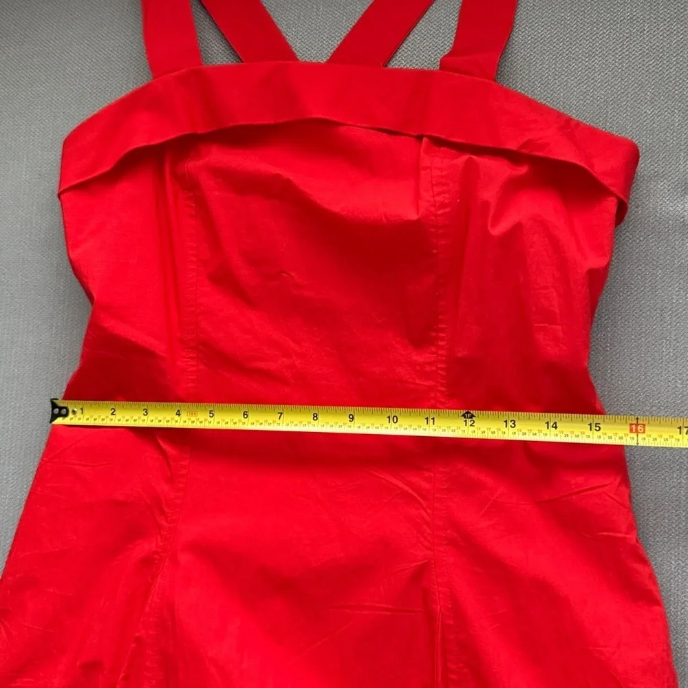 Banana Republic Poplin Cross Back Mido Dress Size 4